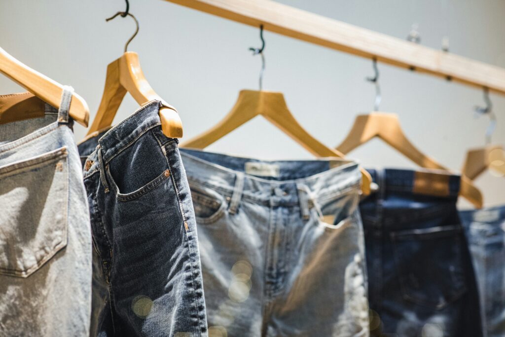 a pair of jeans from a swinger