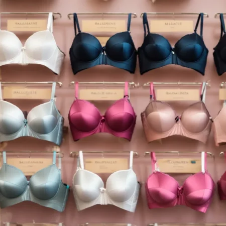 a variety of balconette bras on display, each designed to flatter full-figured silhouettes.